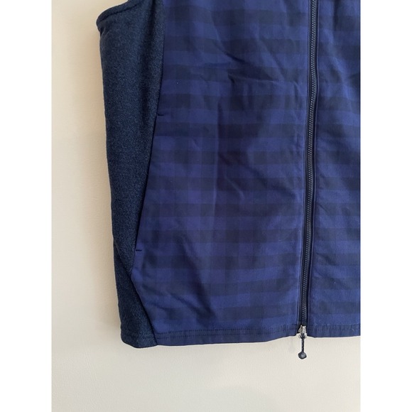 Peter Millar Fuse Elite Flannel Hybrid Vest Men Size Medium Plaid Blue Golf New - Picture 3 of 11